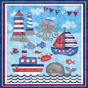 Maritime Stoffe