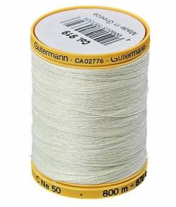 Gütermann Baumwollgarn #50 800 Meter creme .