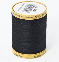 Gütermann Baumwollgarn #50 800 Meter Schwarz