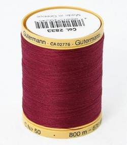 Gütermann Baumwollgarn #50 800 Meter bordeaux