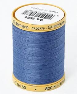 Gütermann Baumwollgarn #50 800 Meter mittelblau