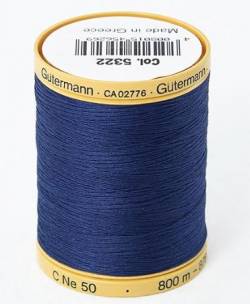 Gütermann Baumwollgarn #50 800 Meter marineblau