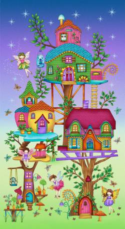 Fairy Land - Paneel Elfenhaus 60 x 110 cm