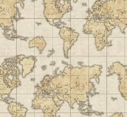 Seven Seas - Kontinente Allover by Windham Fabrics  