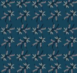 Marcus Fabrics - Full Circle - Sweet Verbena BLAU