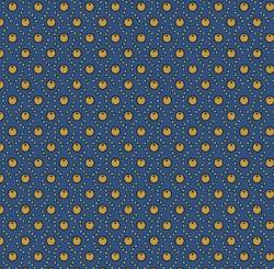 Marcus Fabrics - Full Circle - Planted Seeds - Kreise in Ocker auf Blau