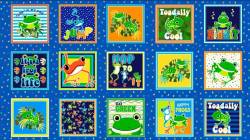 Toadally Frogs - 15 Paneele pro Stoffpaneel - 