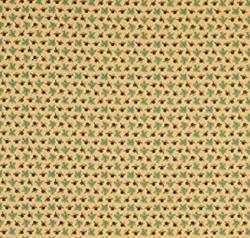 Journey to America - Marcus Fabrics Farne und Ornamente auf Ockergelb