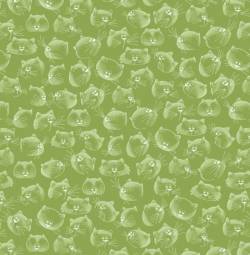 Purrfect Day - Katzen auf Lindgrün Windham Fabrics 