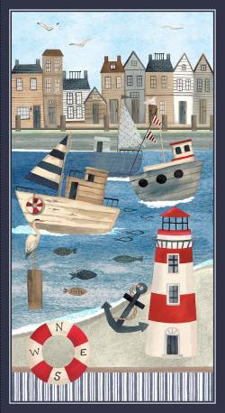 Harbor Days - Paneel 60 x 110 cm Blank Quilting Hafenpaneel
