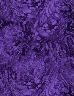 FLORAL DREAMS - Purple Marble Texture - Timeless Treasures Digitaldruck