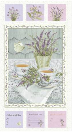 Lavender Garden - Paneel groß - 60 x 110 cm Henry Glass