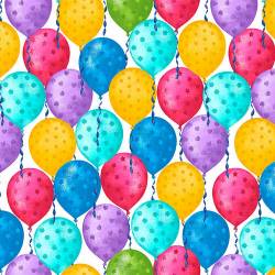 Daisy Talk Partyline - Luftballone bunt - Blank Quilting 