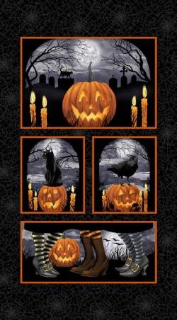 Midnight Magic - Paneel Halloween 60 x 110 cm - Studio E Fabrics