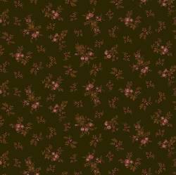 Chocolate Covered Cherries - Chocolate floral- Altrosa Braun  Henry Glass 