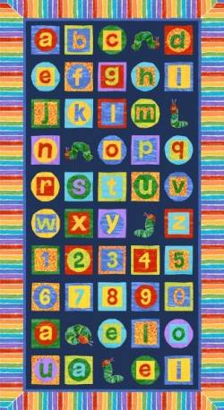 The very hungry Caterpillar - Alphabet Paneel - 60 x 120 cm MAKOWER