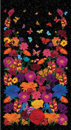 Mariposa Dance 60 x 110 cm- Schmetterlingspaneel BLANK QUILTING 