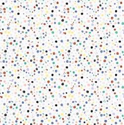 FUNNY DOTS - Windham Fabrics - bunte Punkte und Kringel auf Weiss
