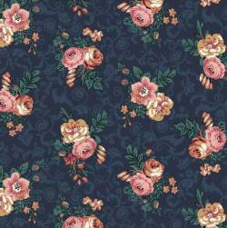 HUDSON Rosen auf Blau - Windham Fabrics   