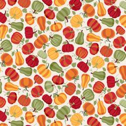 .Autumn Days - Pumpkins Cream - Andover Fabrics - Kürbisse auf Creme