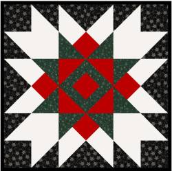 WINTERNACHT - Fixpackung 49 x 49 cm - inkl. aller Stoffe und Anleitung
