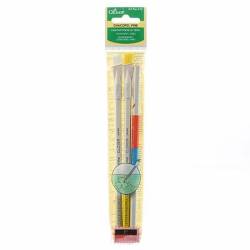 CLOVER Chacopel FINE - mit Spitzer - Markierstifte 3erPackung