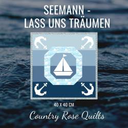 Seemann lass uns träumen - pdf Muster - DEUTSCH 40 x 40 cm