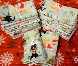 Fat Quarter Paket FUNNY CAT - 2 Fat Quarter 