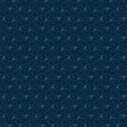 Andover Tonal Ditzy Blue Indigo - Blütenranken dunkelblau