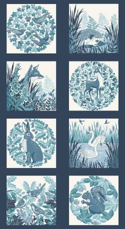 FOXWOOD - Paneel BLAU - 60 x 110 cm 