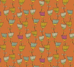 FAT QUARTER Winged Garden - Sunlit Siesta Tender Twigwork - Andover
