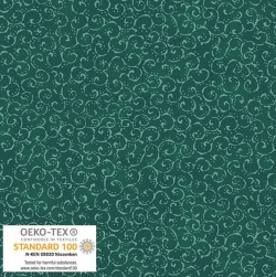 Colour Poetry - Ranken auf dunklem Hintergrund - Stof Denmark   