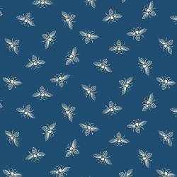 .Petite Beehive - Makower UK - Cobalt Petit Bee