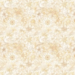 .Enchanted - Blüten Creme QT Fabrics  