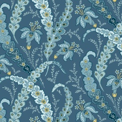 BEACH HOUSE - Ribbon Grass Blue Andover Fabrics Edyta Sitar