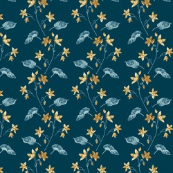 BEACH HOUSE - Clematis Midnight - Andover Fabrics Edyta Sitar  