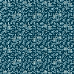 BEACH HOUSE - Bourgainvillea Blue Andover Fabrics Edyta Sitar 