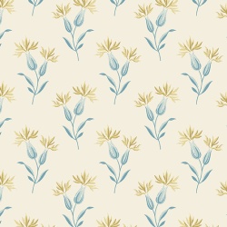 BEACH HOUSE - Sea Lavender Cream Andover Fabrics Edyta Sitar 