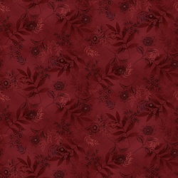 Flossie´s Flowers - Henry Glass - Large Botanical Tonal - ROT