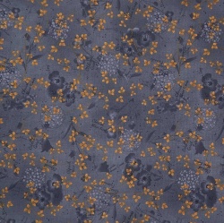 Flossie´s Flowers - Henry Glass - Mixed Media Blue 