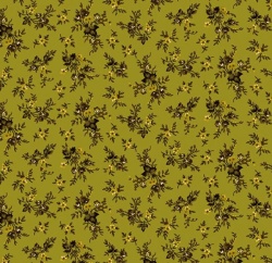 Scrap Basket Favorites - Pressed Flowers Green - Henry Glass  