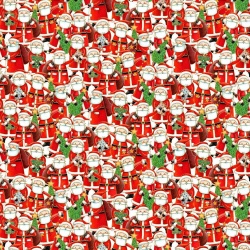 Jolly St. Nick - Makower - kleine Weihnachtsmänner auf Rot