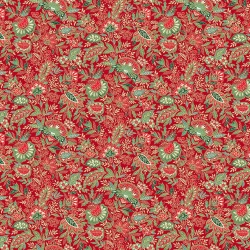 Good Tidings - Makower - Sarasa Floral - Rot