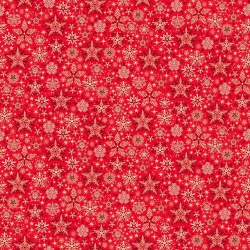 Good Tidings - Makower - Flickering Stars - Rot