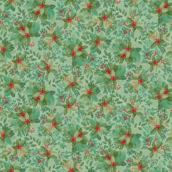 xGood Tidings - Makower - Holly Bush - sanftes Grün
