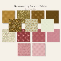 - RIVERMOORE - for Andover Fat Quarter Paket mit 13 FQ