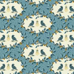 - OAKLEIGH -  Andover Fabrics - CROW BLUE