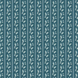 - OAKLEIGH -  Andover Fabrics - STRIPE BLUE
