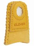 Clover Fingerhut mit Metallscheibe - Leder MS Grösse M