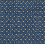 Marcus Fabrics - Full Circle - Planted Seeds - Kreise in Ocker auf Blau